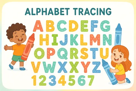 Aplhabet (A to Z) Tracing Worksheet